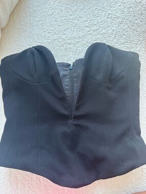 House of CB Black Strapless Corset Top